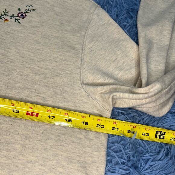 VINTAGE Alfred Dunner Flower Mock Neck Sweater Size Medium Petite Women’s Y2K - Picture 10 of 11